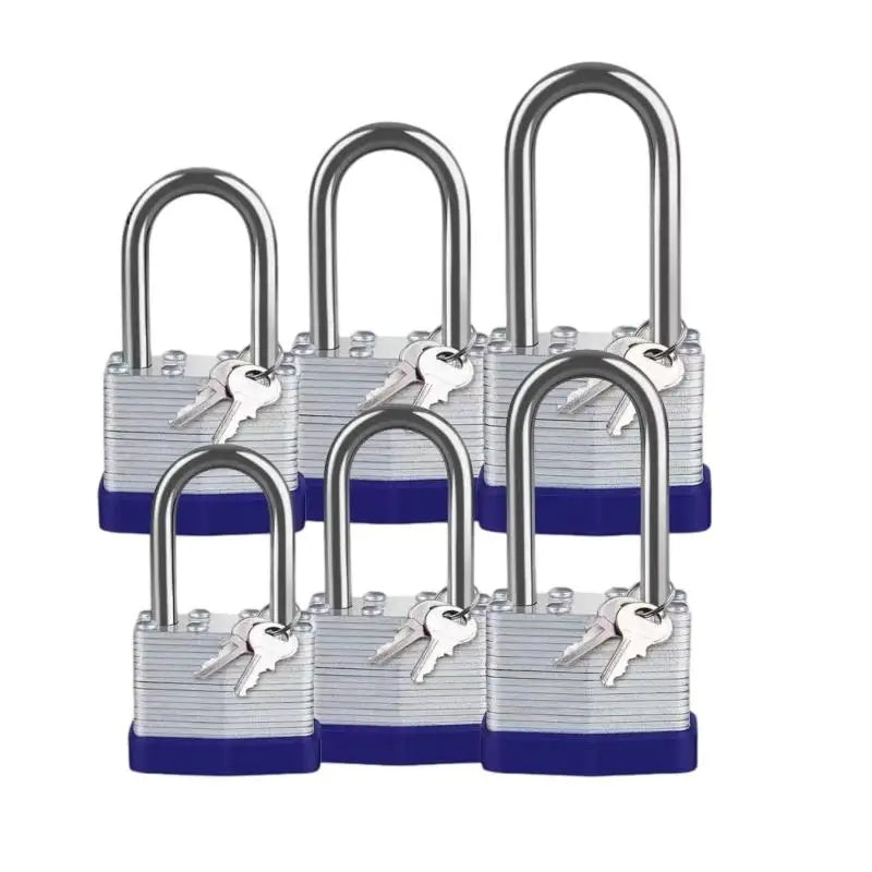 Heavy Duty Laminated Steel Padlock Set – Anti-Cut Security Lock