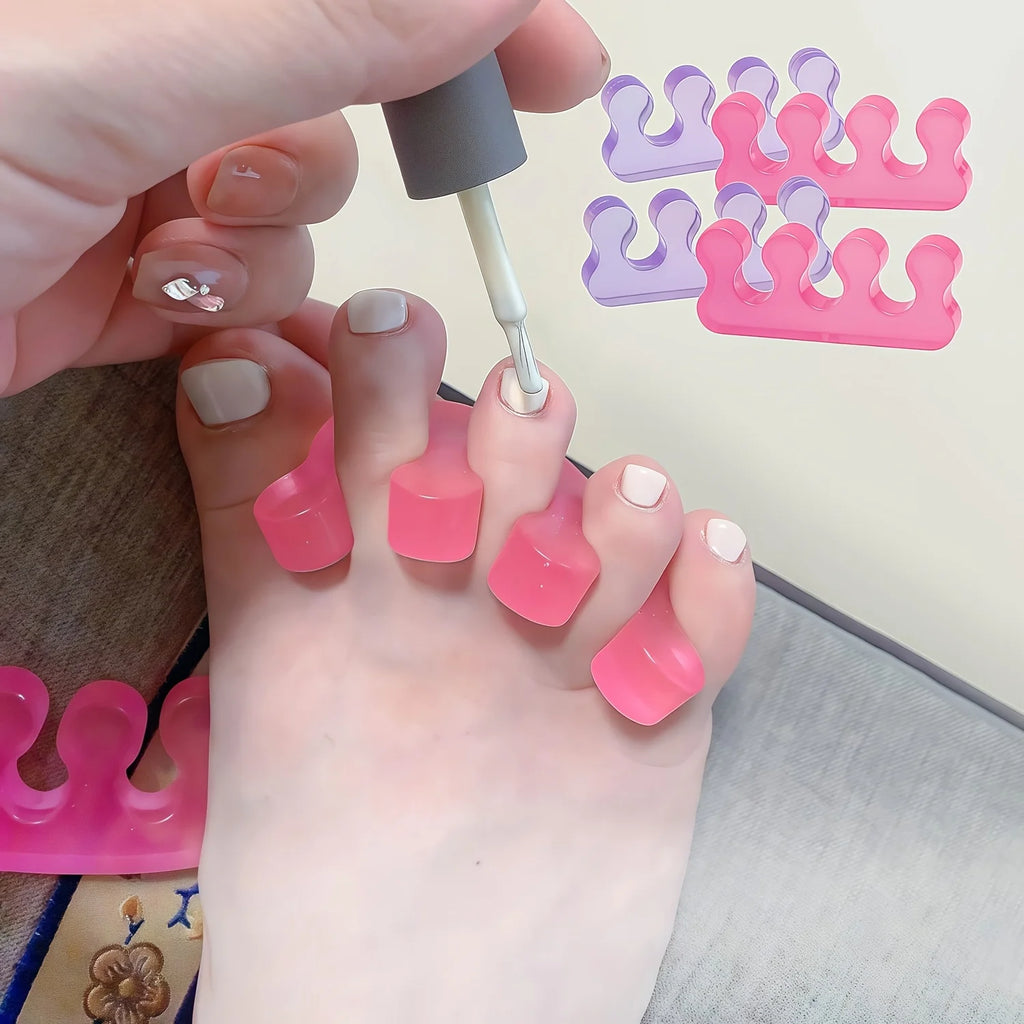 Silicone Toe Separators Soft Gel Spacers for Pedicure | 1 Pair Toe Separators Nixie