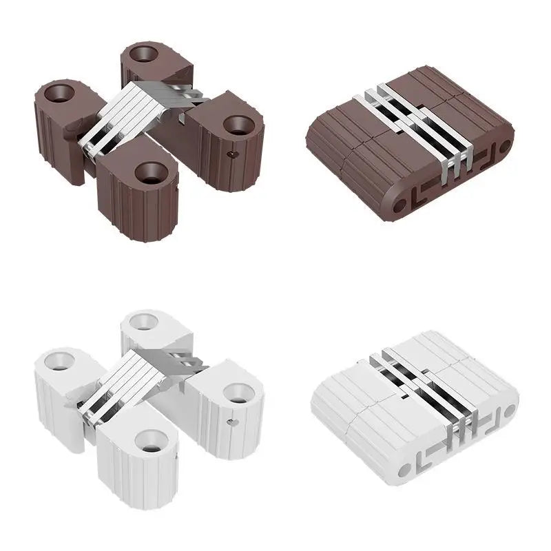 Cross Concealed Hinge Plastic Iron Folding Table Chair Hardware Furniture Hinge Nixie