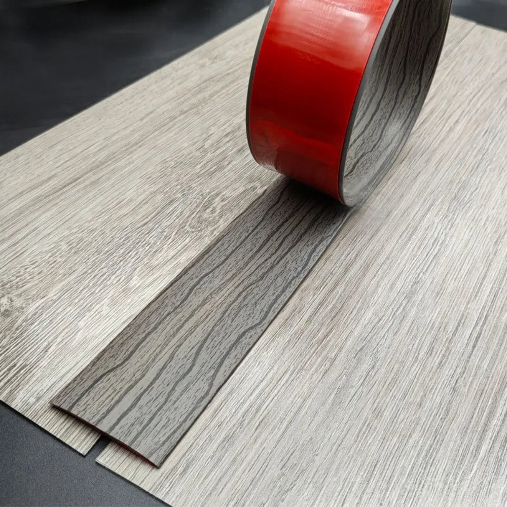 Self-Adhesive Floor Transition Strip | Wood Grain PVC Trim