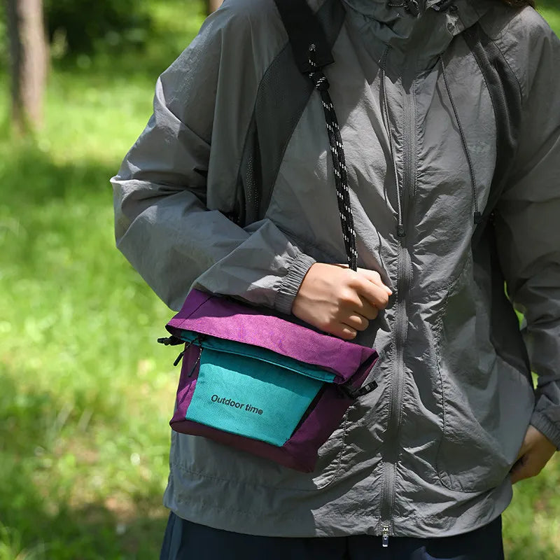 Color Block Crossbody Phone Bag – Unisex Outdoor Mini Bag Crossbody Phone Bag Nixie
