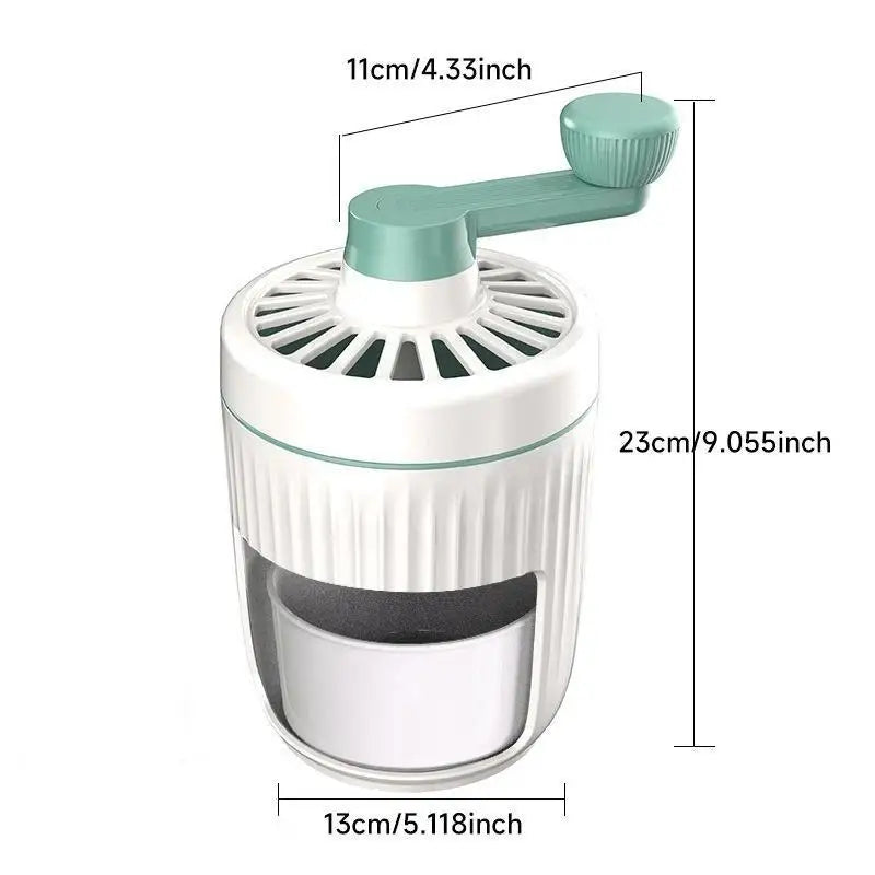 Manual Hand Crank Ice Shaver – BPA-Free Shaved Ice Maker Manual Ice Shaver Nixie