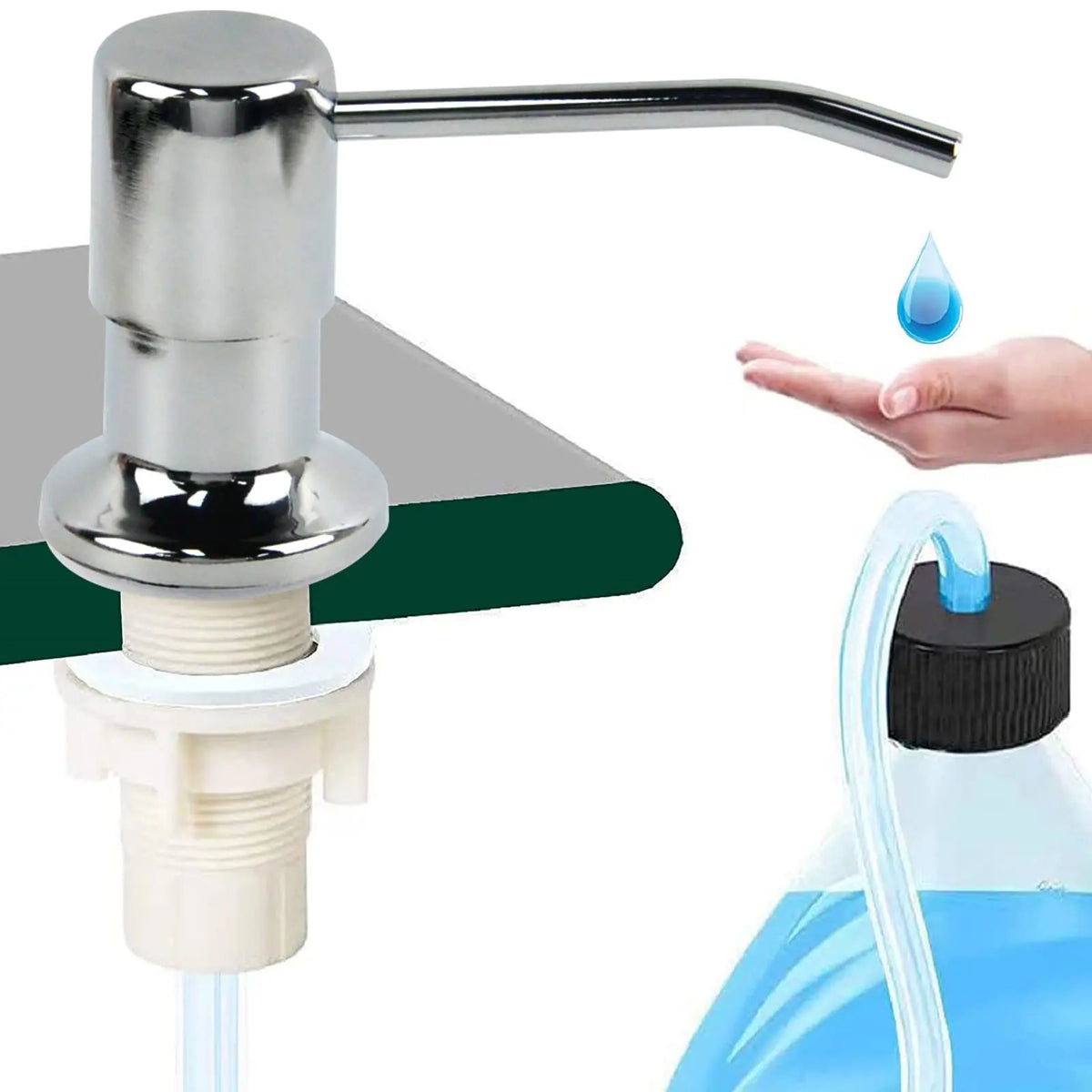 304 Stainless Steel Sink Soap Dispenser & Pump Extension Tube Soap Dispenser Nixie