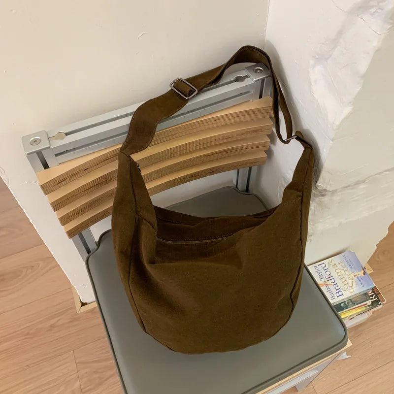Women's Large Capacity Canvas Crossbody Shoulder Bag