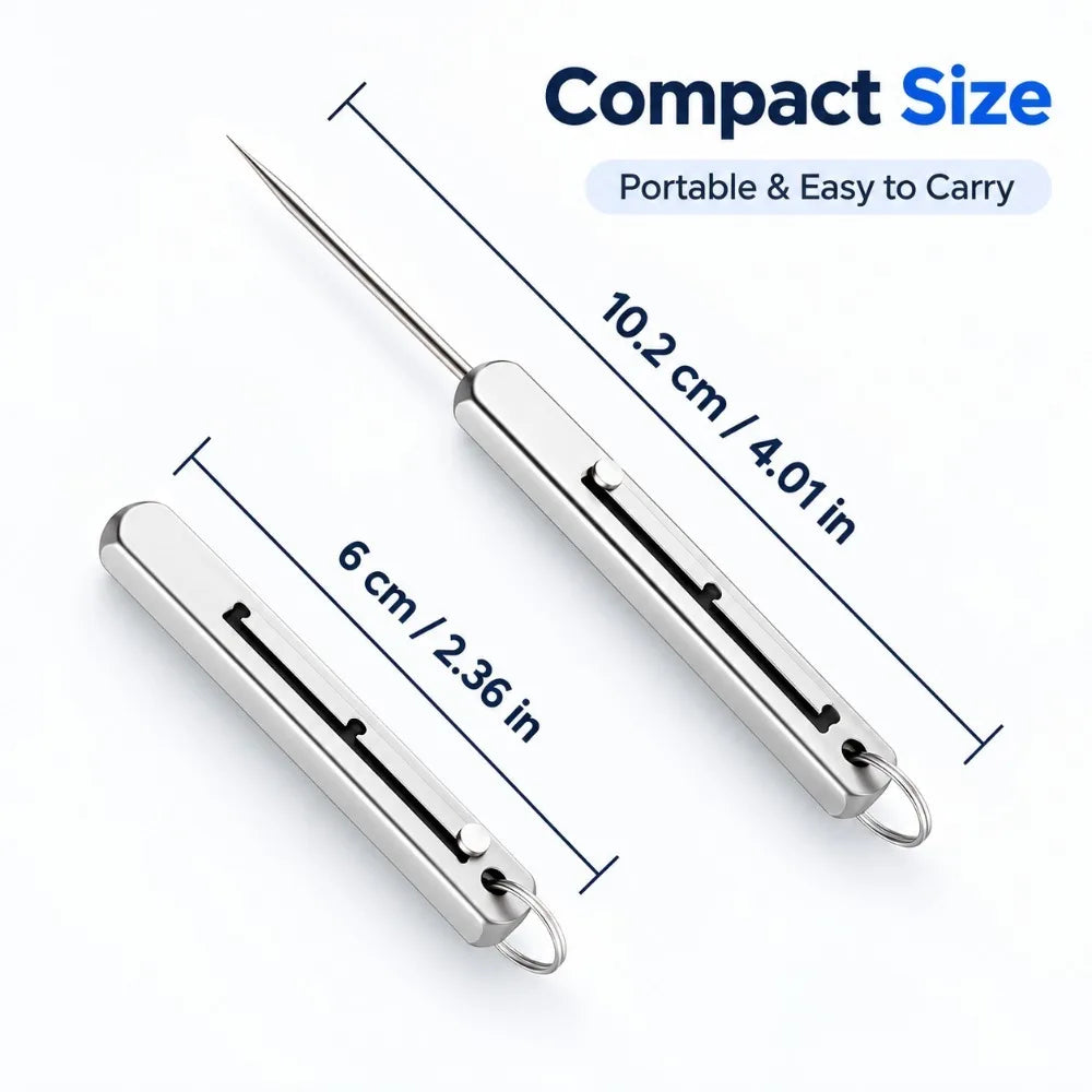 Nixie Titanium Reusable Toothpick 3-Gear Adjustable | Travel EDC