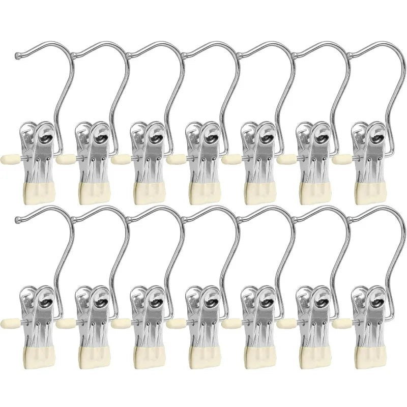 5-Pack Stainless Steel Clothespins with Hook – Laundry Clips Laundry Clothespins Nixie