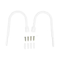 2Pcs U-Shaped Carbon Steel Curtain Holdbacks & Tiebacks Curtain Holdbacks Nixie White