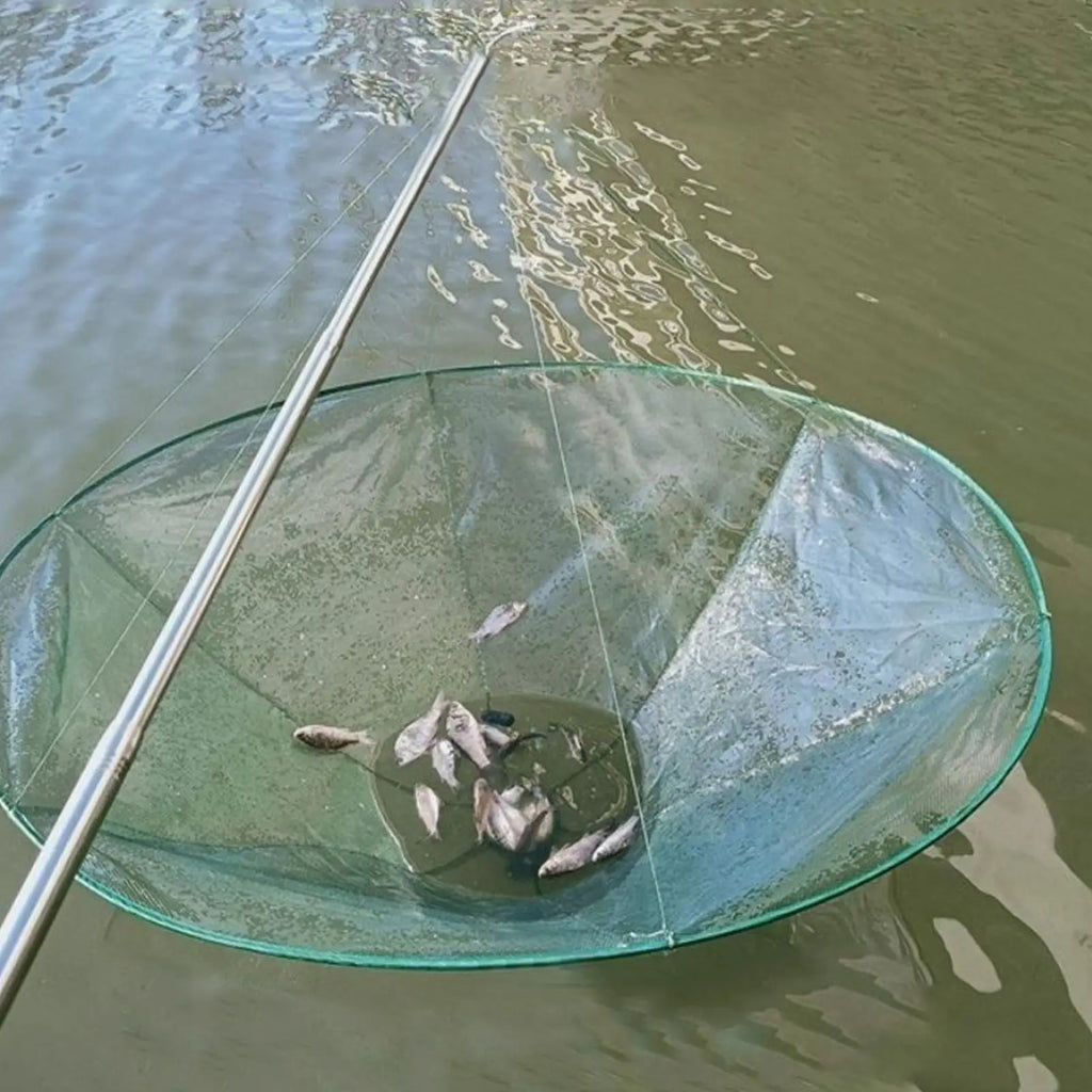 Large Round Folding Drop Fishing Net 80cm/100cm | Pier & Dock