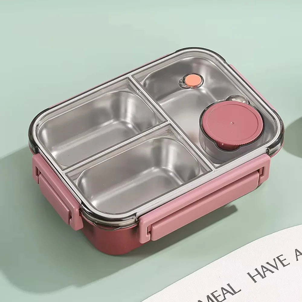 Stainless Steel Insulated Bento Lunch Box – Kids & Adults