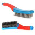 Heavy Duty Stainless Steel Wire Brush with Plastic Handle
