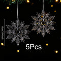 Christmas Snowflake Ornaments Transparent Acrylic Hanging Décor Christmas Ornaments Nixie 15-100mm