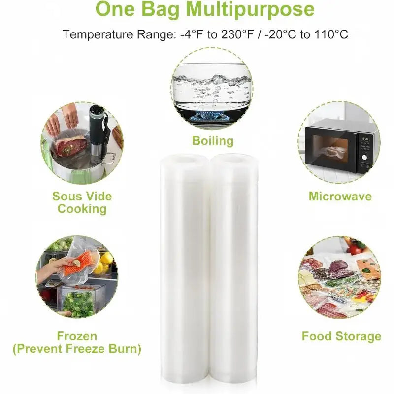 BPA-Free Vacuum Sealer Bags – Sous Vide, Freezer & Meal Prep Vacuum Sealer Bags Nixie