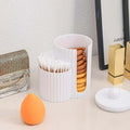 2-in-1 Q-Tip Holder Dustproof Makeup Pad Organizer Storage Box Makeup Organizer Box Nixie White Uncovered