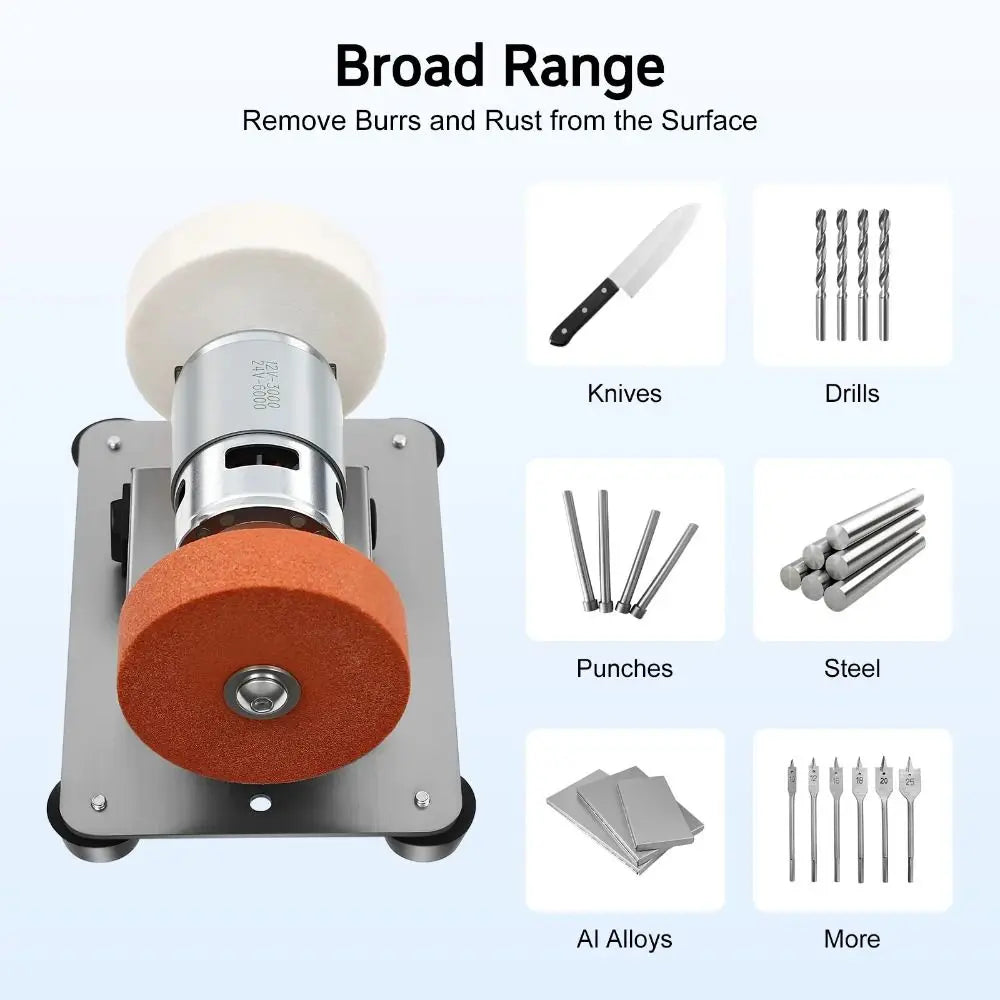 Mini Bench Grinder – Variable Speed Dual Wheel Electric Bench Grinder Nixie