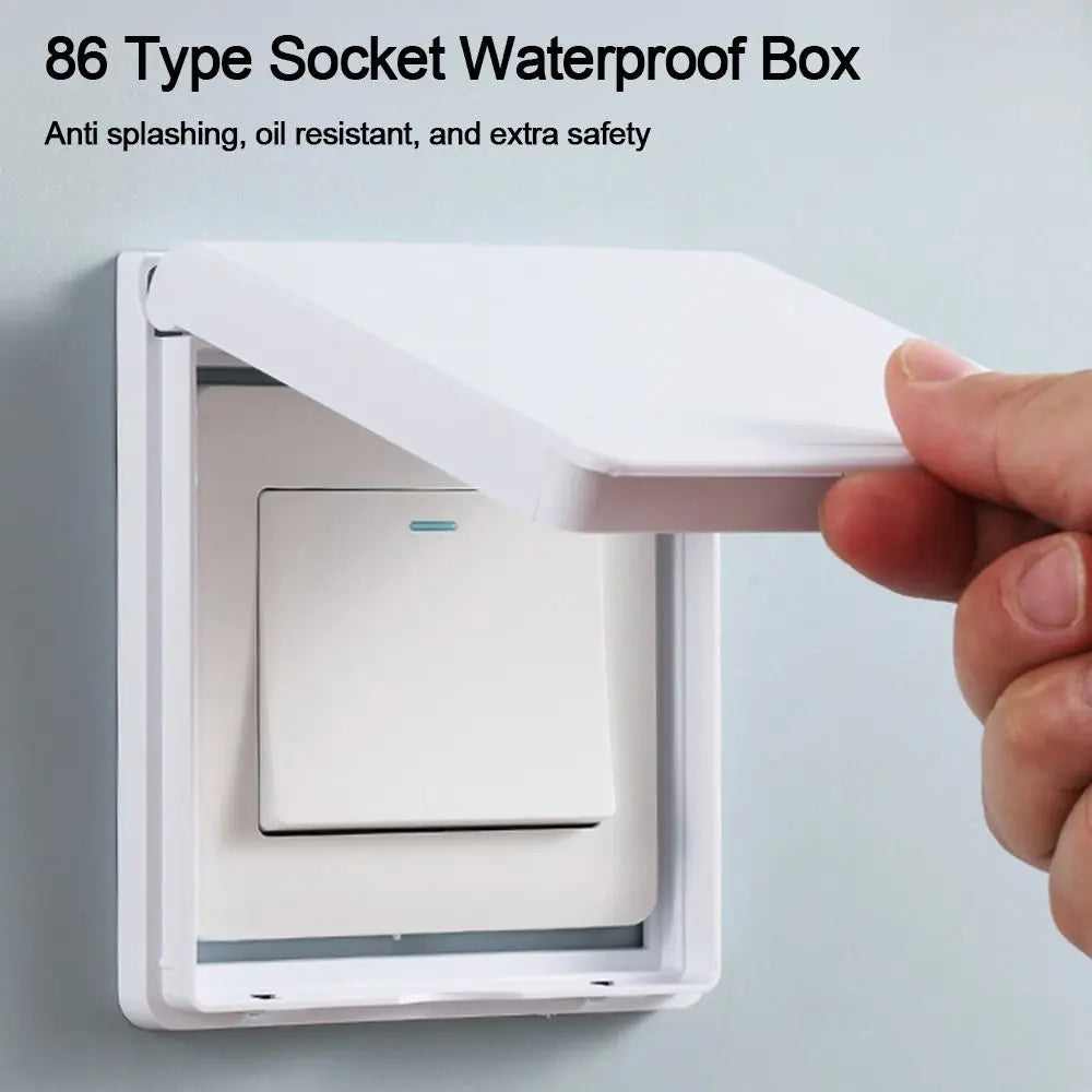 86 Type Self-Adhesive Waterproof Outlet & Switch Cover