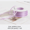 2mm Double-Sided Satin Ribbon Glossy DIY Craft Gift Wrap 45m Craft Satin Ribbon Nixie 4