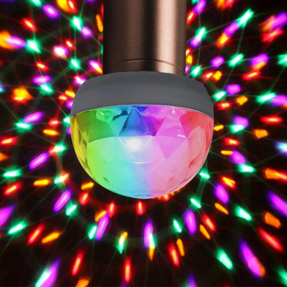 USB Mini Disco Ball Light – Sound Activated LED Party Lamp