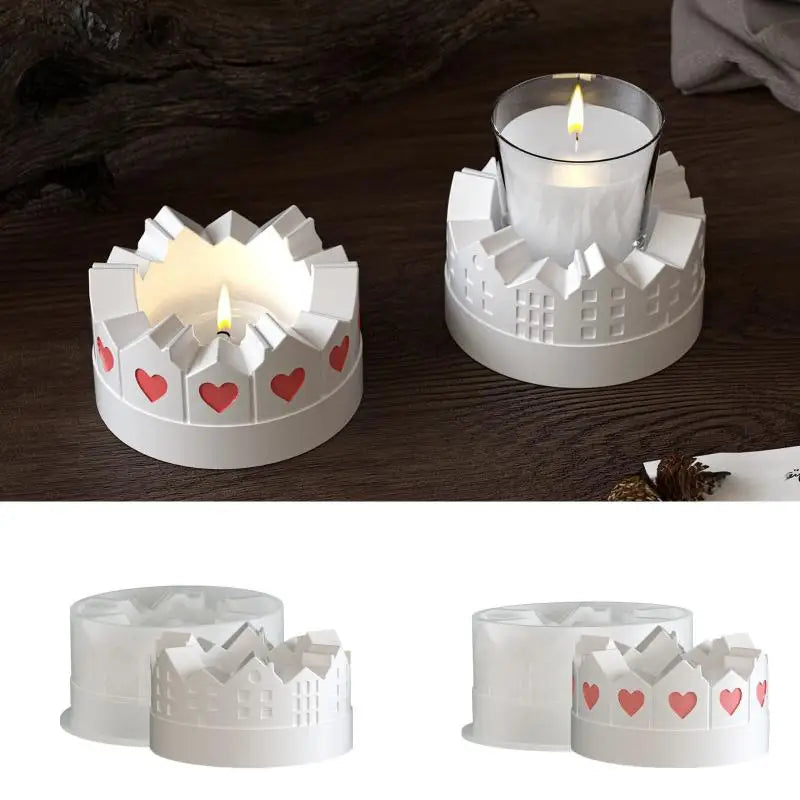 3D Castle Silicone Mold – DIY Candle, Resin & Gypsum Crafts Silicone Craft Mold Nixie
