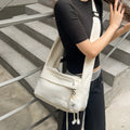 Korean Canvas Crossbody Bag for Women – College Satchel Style