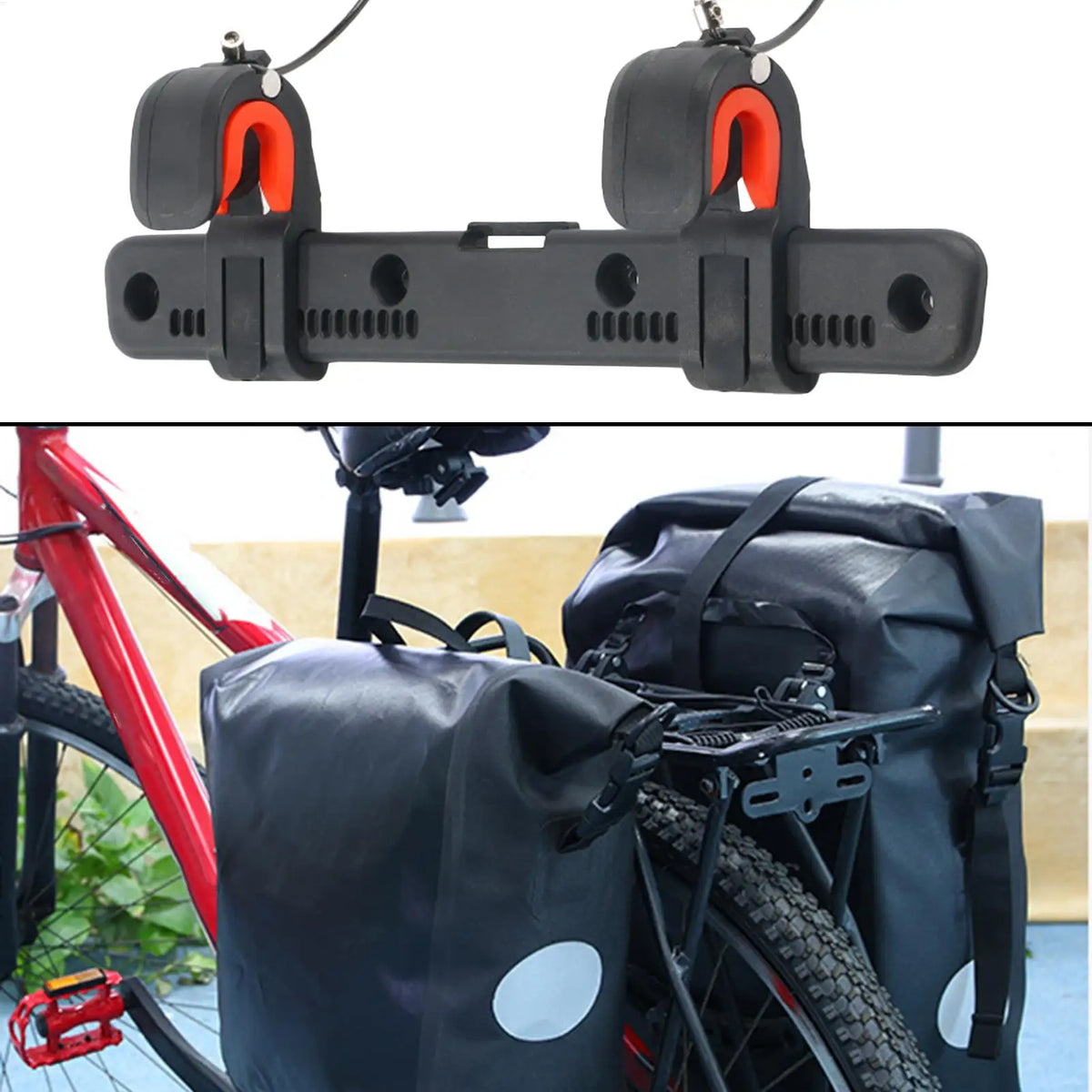 Adjustable Bicycle Side Bag Buckle Saddle Rack Clip | Nylon Bike Bag Buckle Nixie