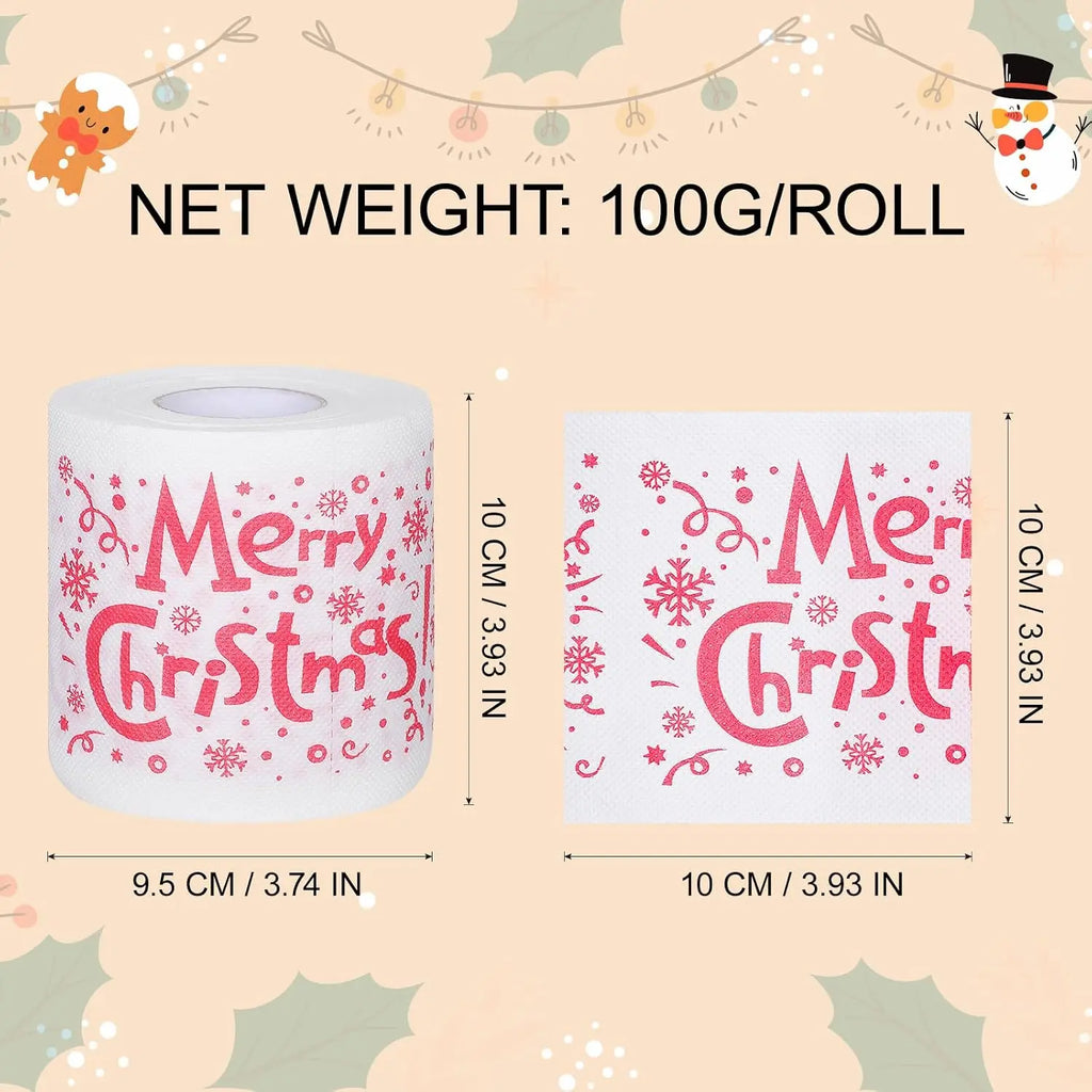 Santa Claus Printed Toilet Paper – Funny Christmas Gag Gift Novelty Toilet Paper Nixie
