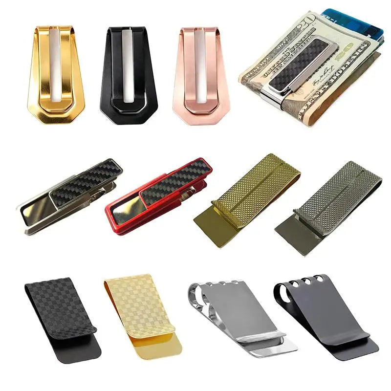 Stainless Steel Slim Money Clip & Card Holder | JETTING Metal Money Clip Nixie