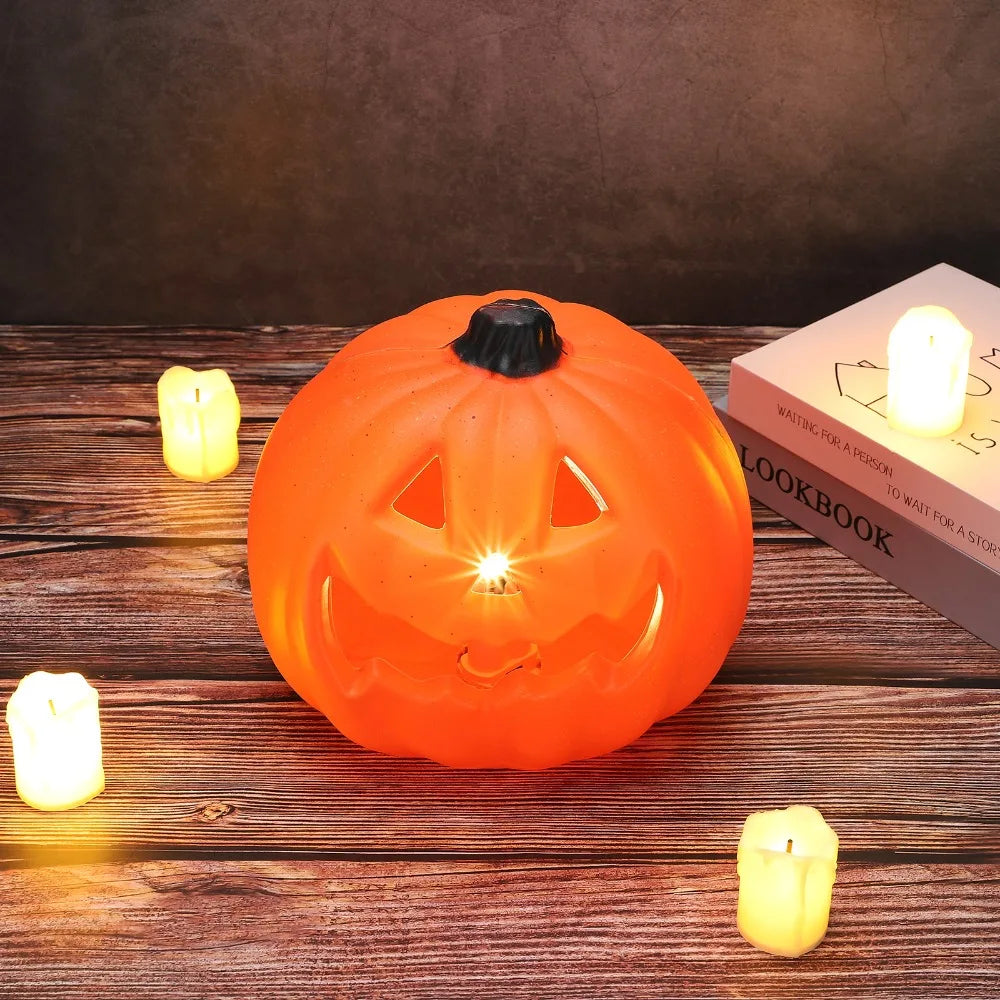 Halloween Pumpkin LED Lantern Lights – Funny Face Decor Halloween Lantern Light Nixie