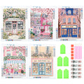 5-Pack Pink Book Shop 5D Diamond Art Kit for Adults | DIY Craft Diamond Art Kit Nixie 5 pack