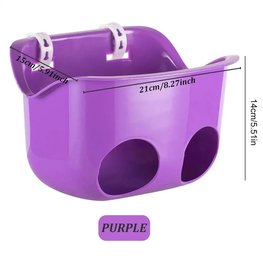 Doll Bicycle Seat Basket for Balance Bikes & Tricycles Doll Bike Seat Nixie Purple
