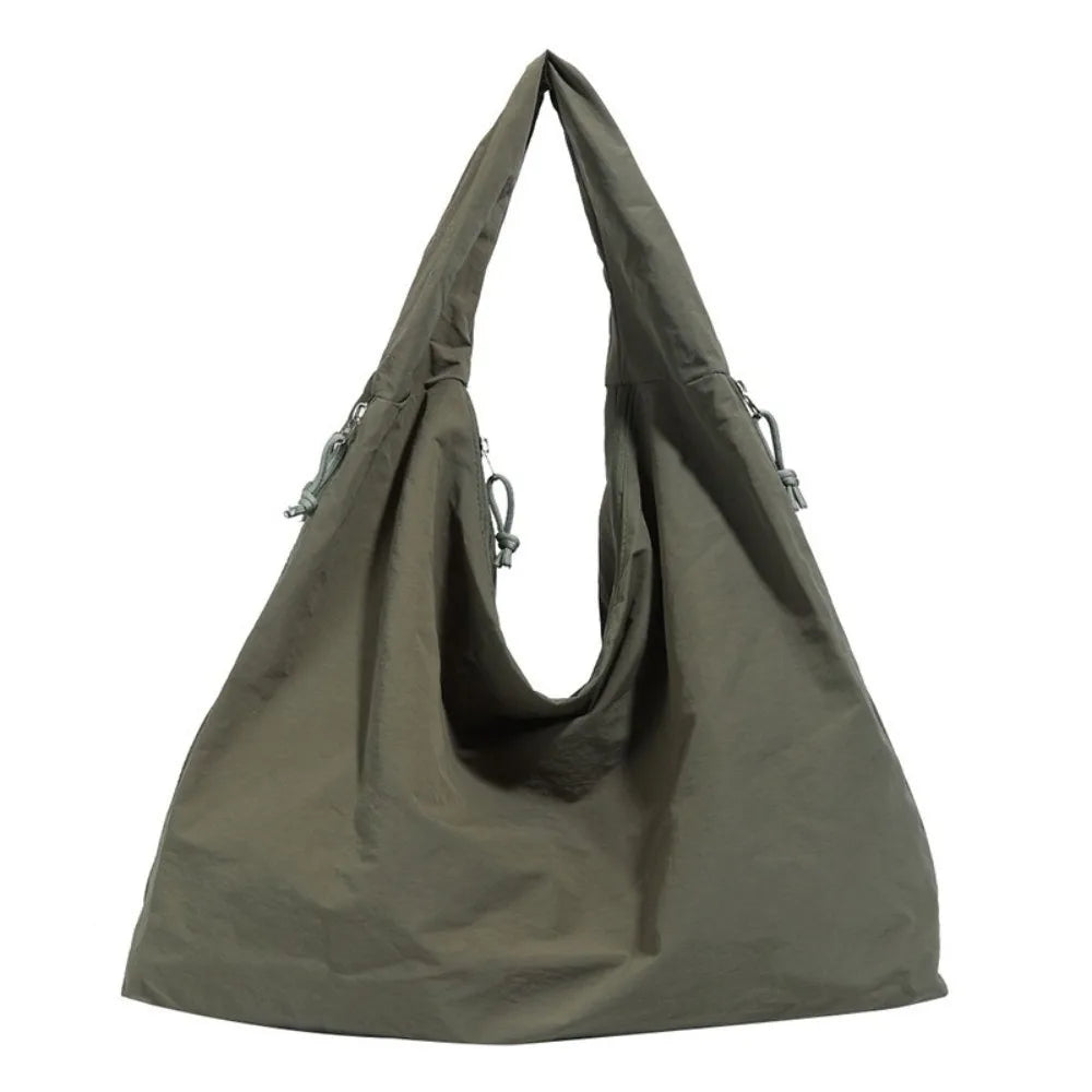 Nylon Shoulder Tote Bag – Large Multi-Pocket Handbag for Women Shoulder Tote Bag Nixie Green