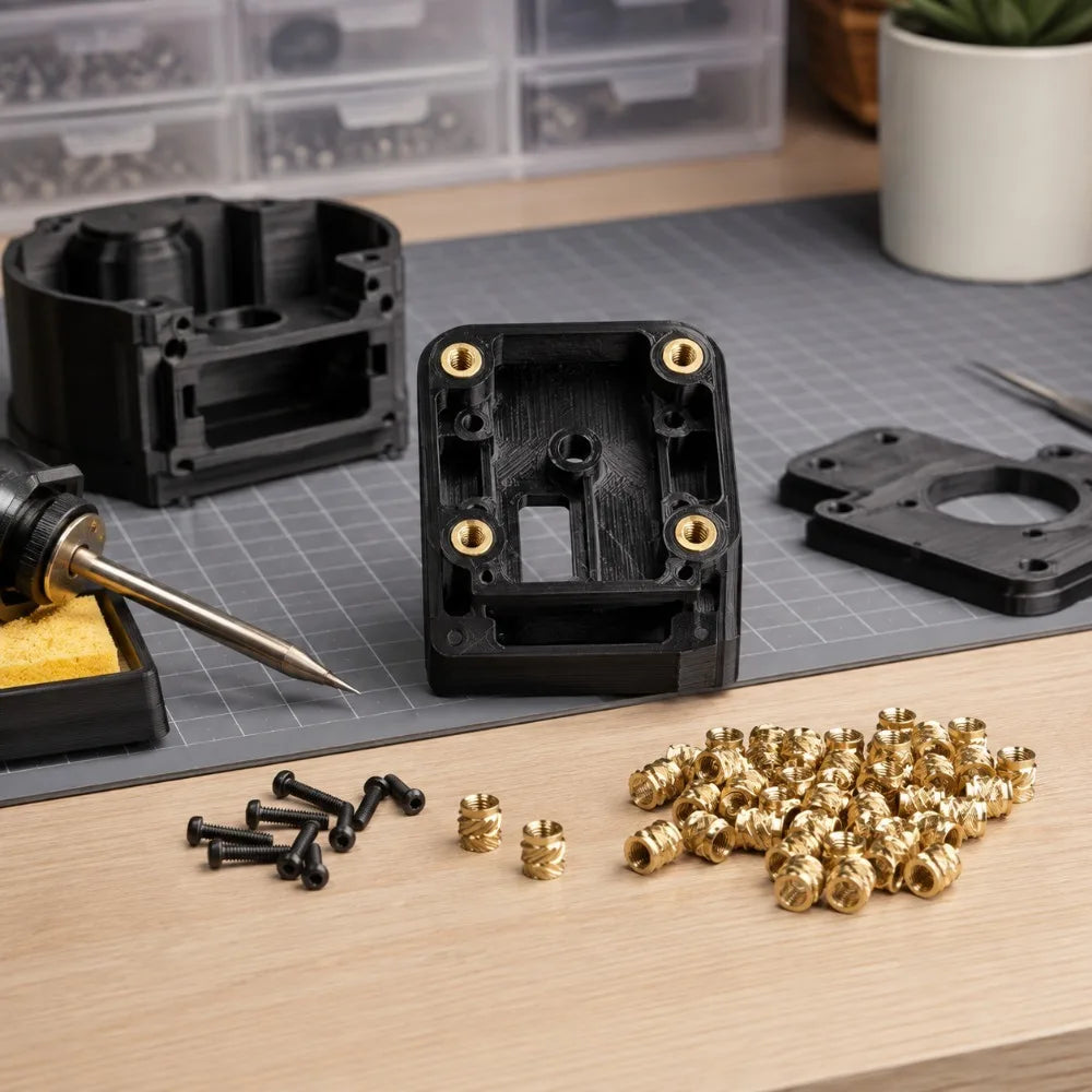 M3 Brass Heat Set Insert Nuts 5×4mm for 3D Printing & DIY Threaded Insert Nuts Nixie