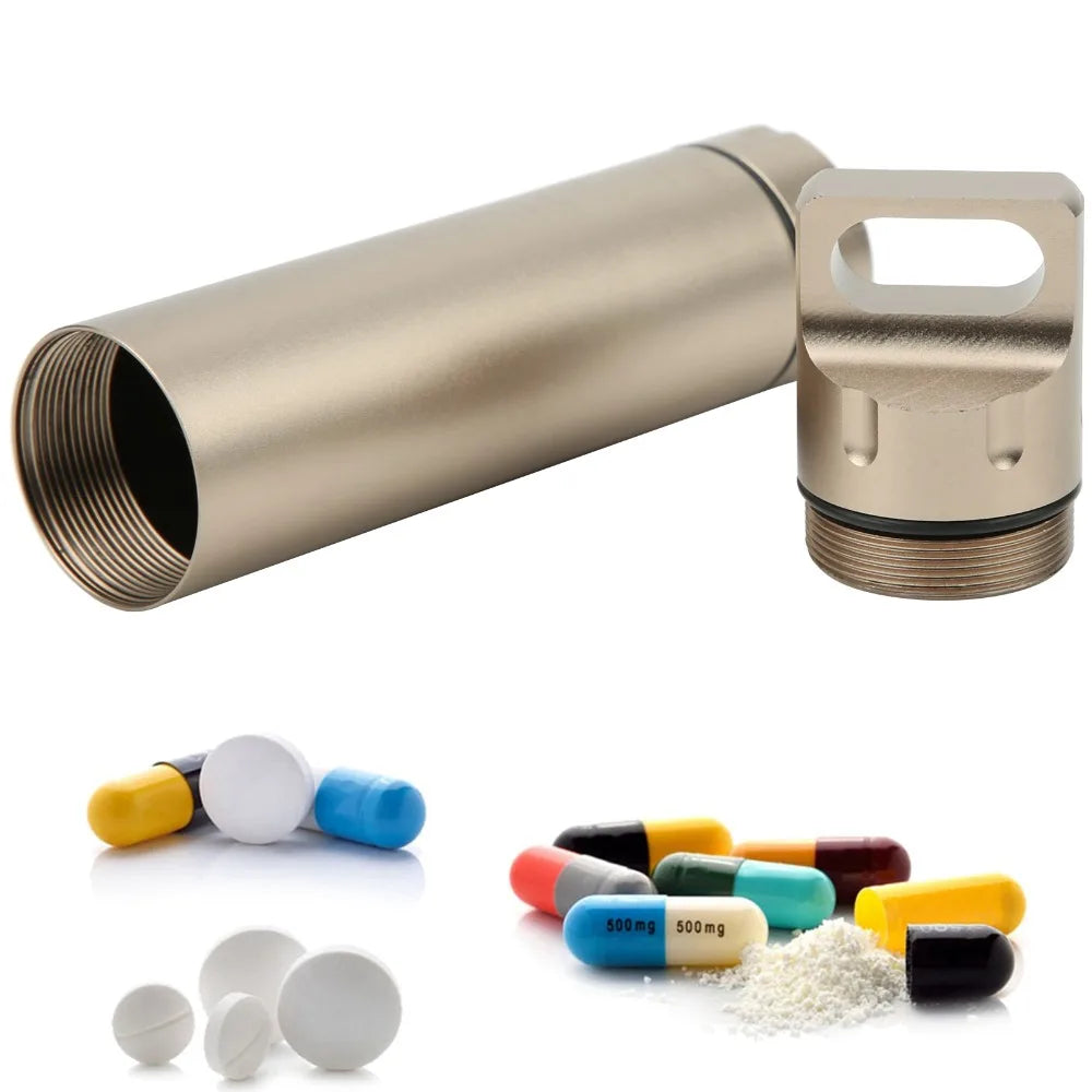 Aluminum Alloy Waterproof Pill Case – CNC Machined Portable Waterproof Pill Case Nixie