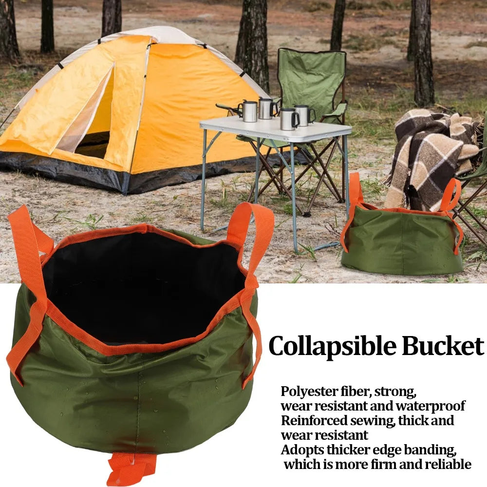 Collapsible Folding Bucket Wash Basin with Storage Bag
