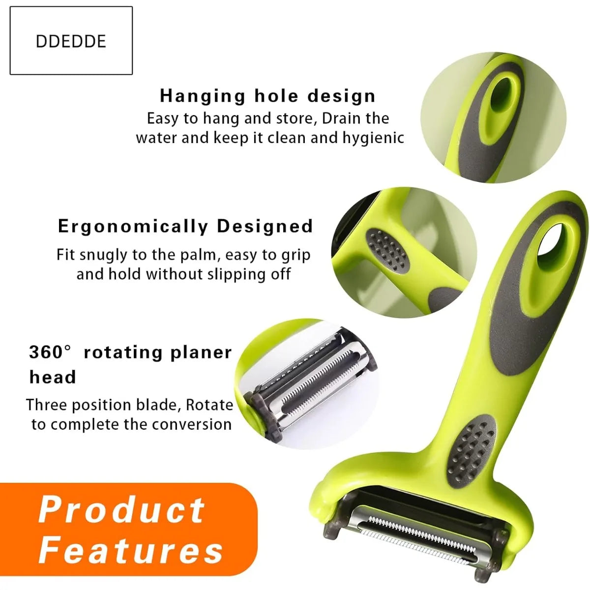 3-in-1 Julienne Serrated Vegetable Peeler Set – Kitchen Tool Vegetable Peeler Set Nixie