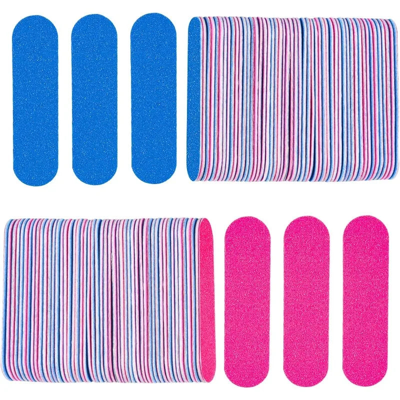 Mini Nail Files Bulk 50 Pcs Double Sided Emery Boards Travel Size Nail Files Nixie