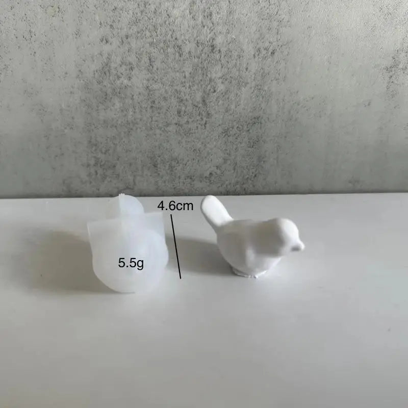 3D Bird Silicone Mold – Resin, Soap, Candle & Plaster DIY