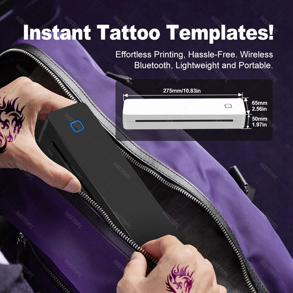 INSTOFC A4 Wireless Bluetooth Thermal Printer & Stencil Copier