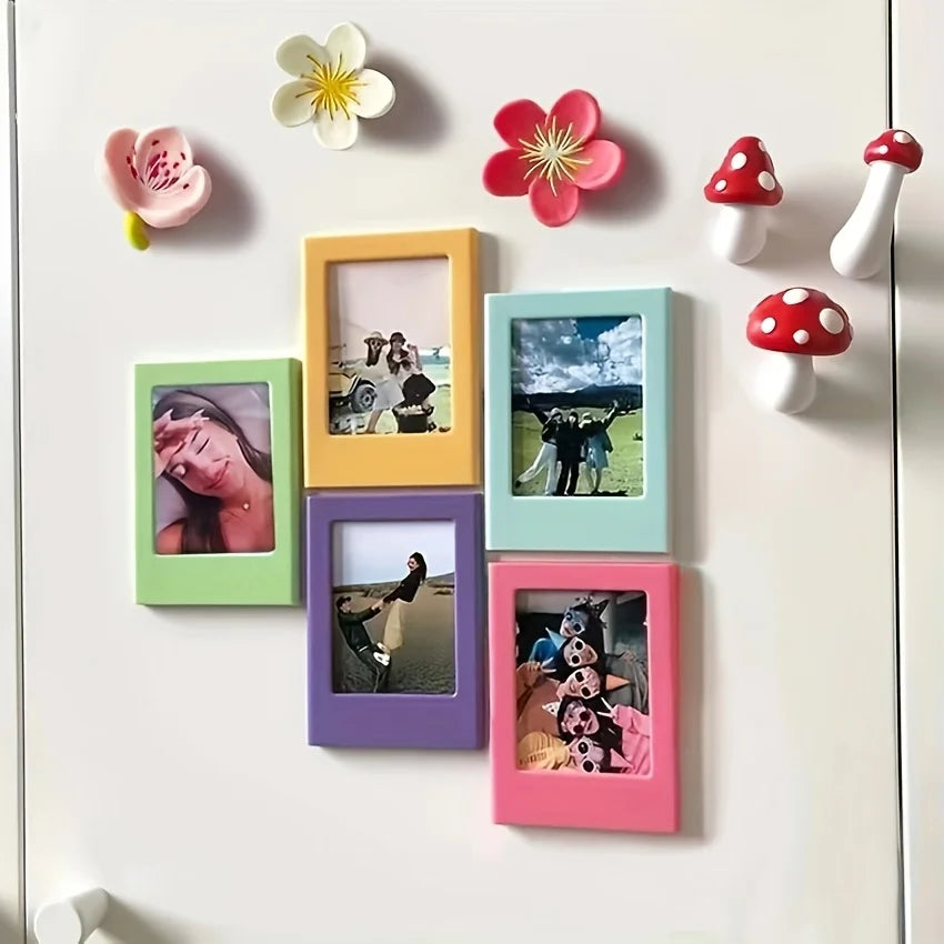 6-Pack Colorful Magnetic Photo Frames for Polaroid & Instax