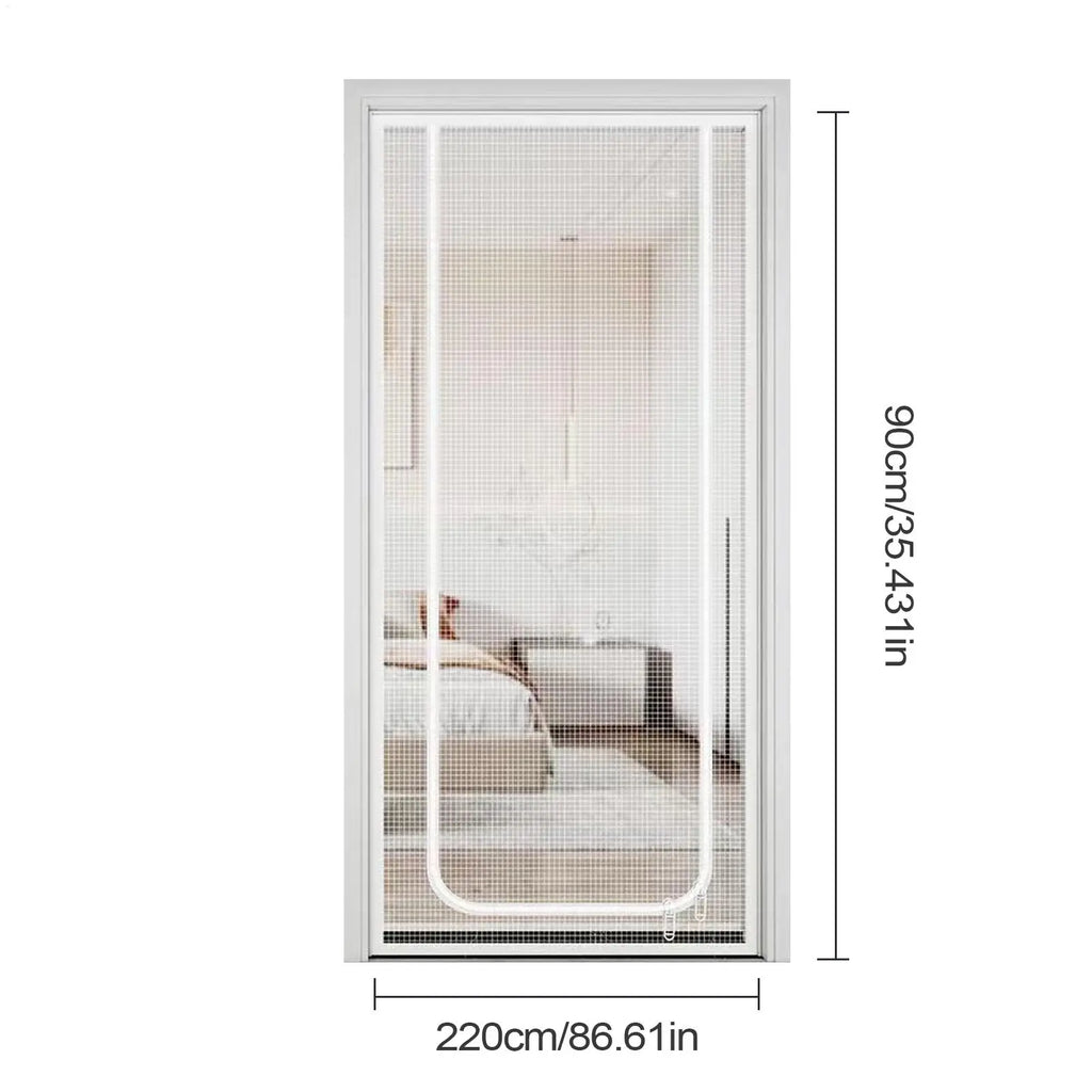 Zipper Pet Screen Door – Cat & Dog Proof Mesh 35x87" | Nixie