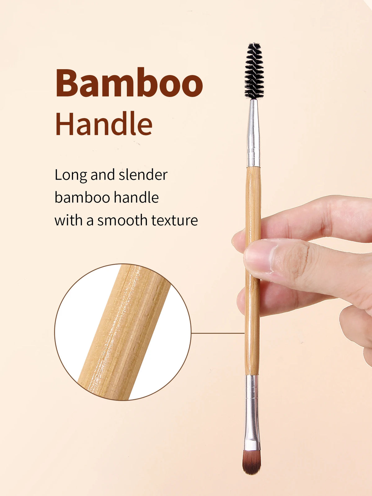 10Pcs Dual-Ended Eyeshadow & Spoolie Brow Brush Set