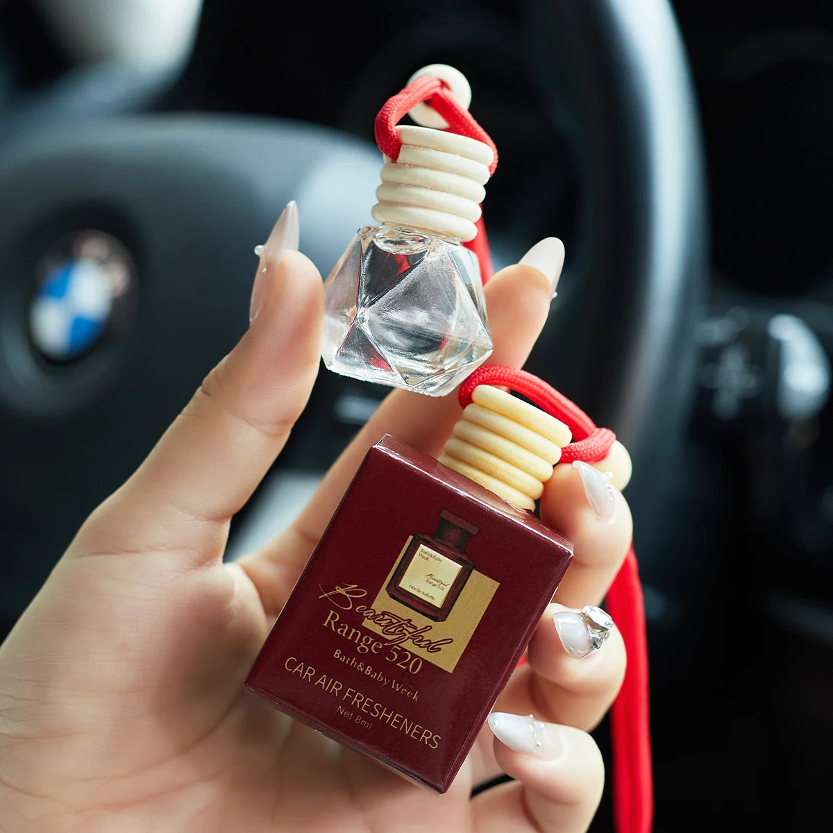 Car Air Freshener Rope Fragrance – Long-Lasting Glass Perfume Car Air Freshener Nixie