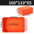 IP67 Waterproof ABS Junction Box – Orange Enclosure, 10 Sizes Waterproof Enclosure Box Nixie 160-110-65mm