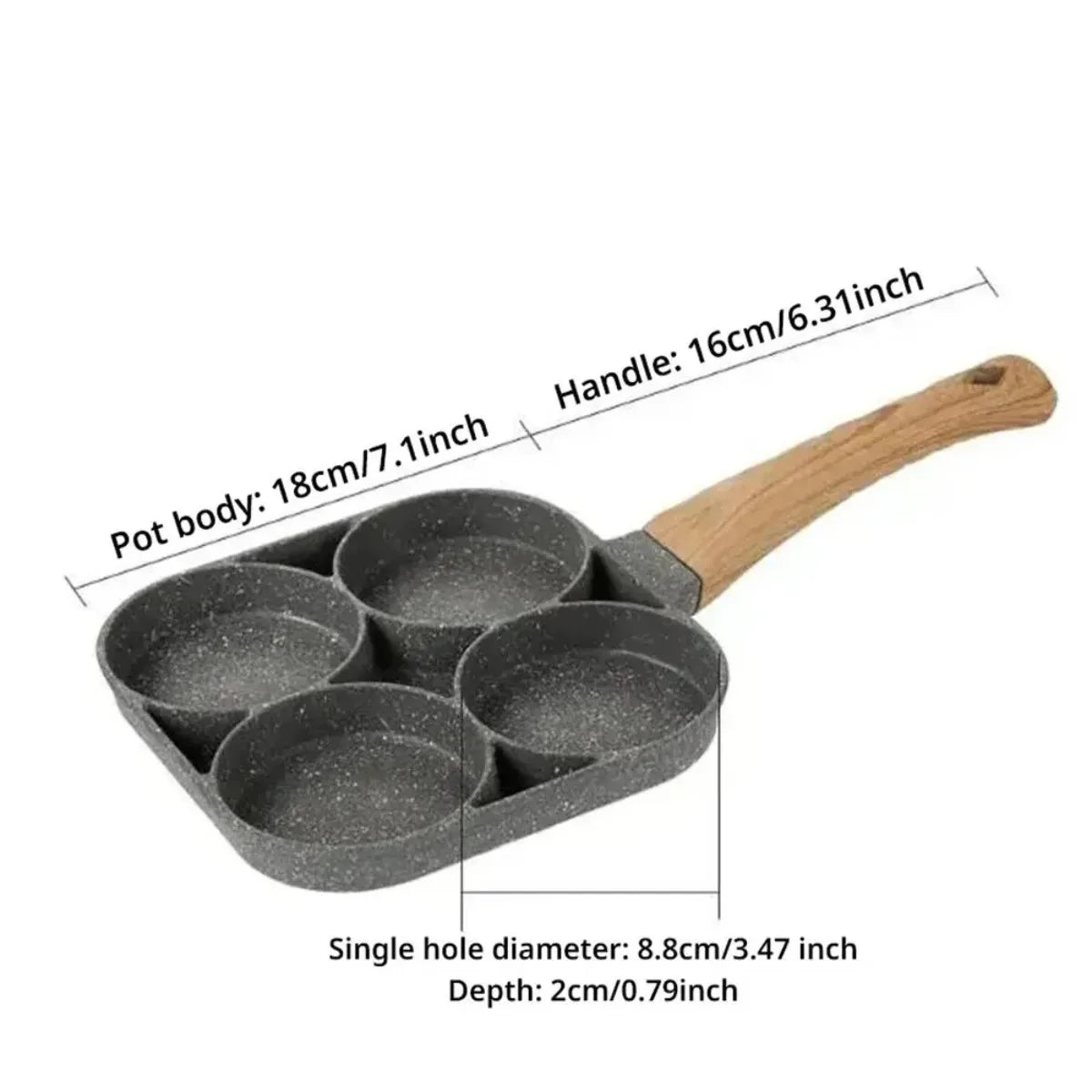 FEB.WIND Nonstick Omelet Pan – Induction Frying Pan for Eggs Nonstick Frying Pan Nixie