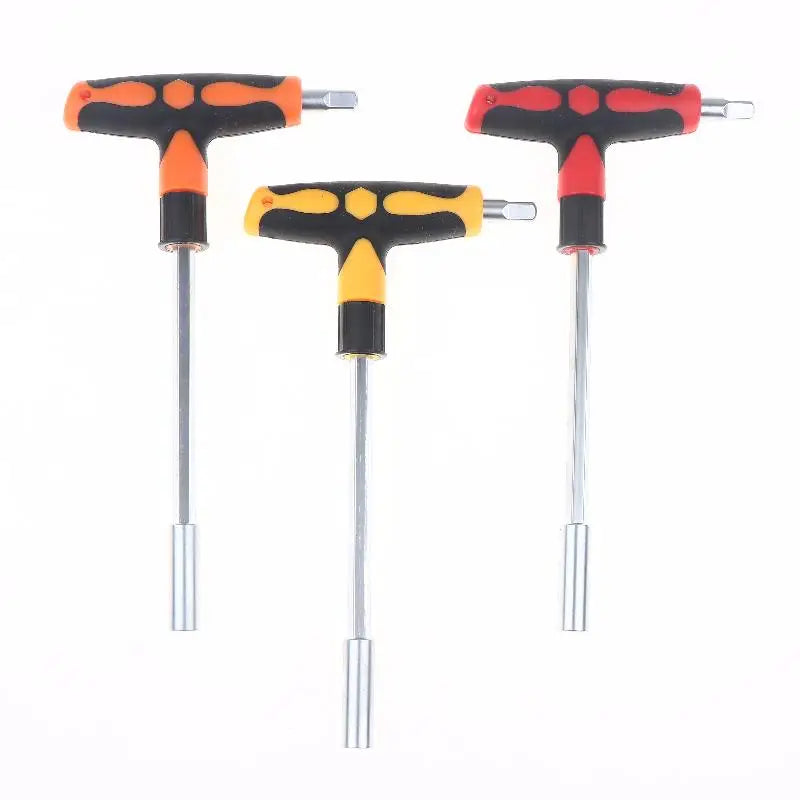T-Shape Socket Adapter & Hex Screwdriver Set | Alloy Steel Socket Screwdriver Set Nixie 3PCS