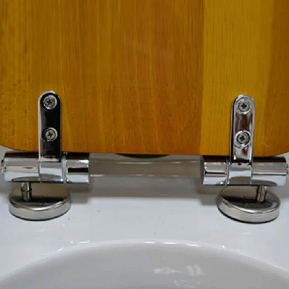 Universal Toilet Seat Hinges – Chrome Zinc Alloy Replacement Set Toilet Seat Hinges Nixie