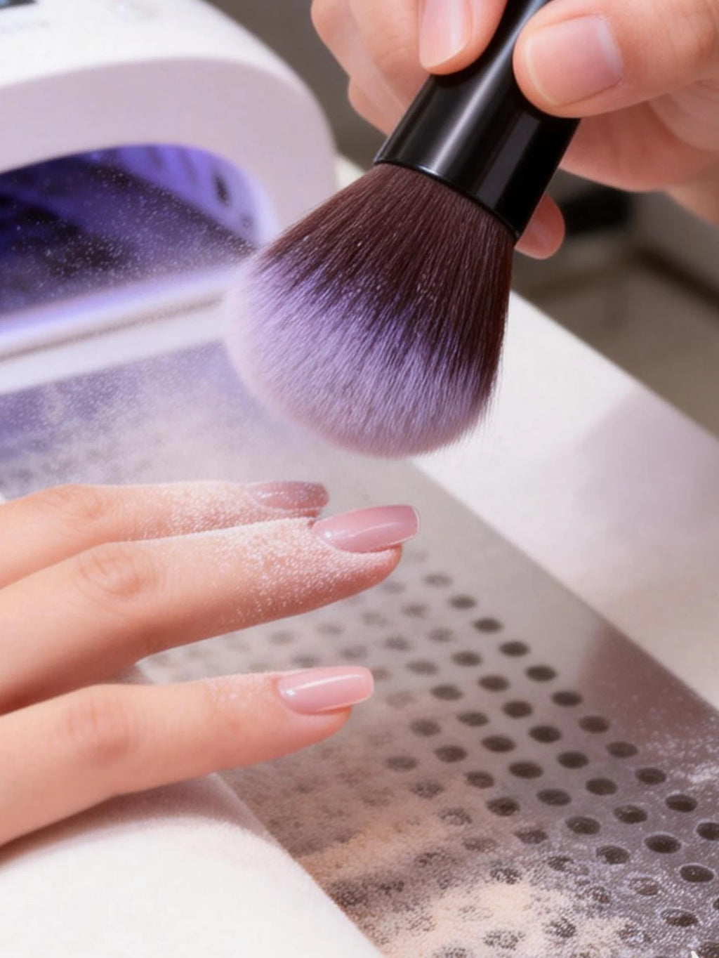 Nail Art Mushroom Dust Brush – Soft, Shed-Free & Portable Nail Dust Brush Nixie