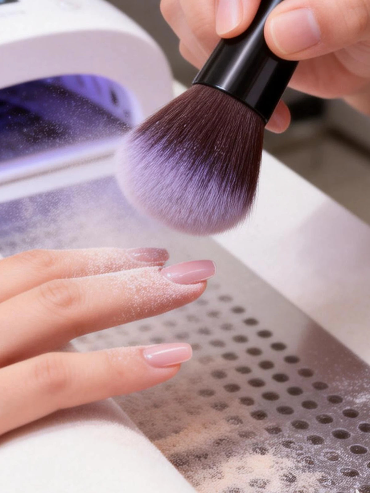 Nail Art Mushroom Dust Brush – Soft, Shed-Free & Portable Nail Dust Brush Nixie