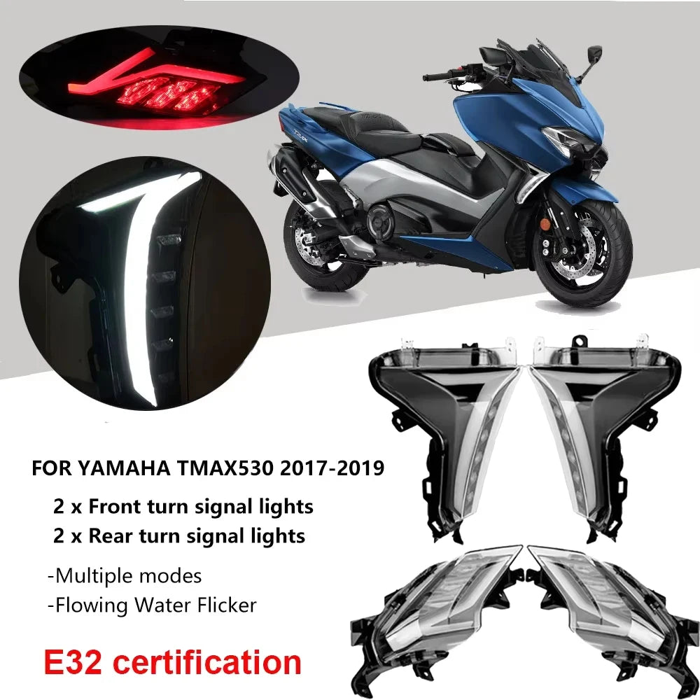 LED Turn Signal & Brake Lights for Yamaha TMAX 530 2017–2020 Motorcycle LED Lights Nixie