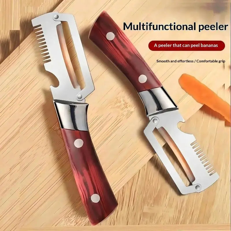 3-in-1 Peeler, Serrated Knife & Bottle Opener Kitchen Tool Vegetable Peeler Tool Nixie Default Title