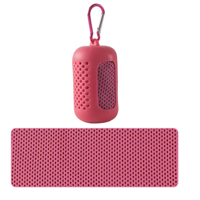 Nixie Cooling Towel – Quick-Dry Sport & Beach Towel w/ Case Cooling Sport Towel Nixie Red 30-90cm